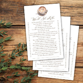 Lámina ¿Prefiere un juego de ducha de novia con caída de 