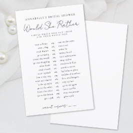 Lámina ¿Prefiere Un Juego De Ducha De Novias?