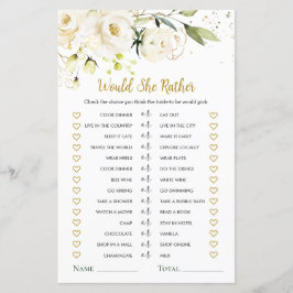 Lámina Prefiere Un Juego De Ducha De Novias De Rosas Blan