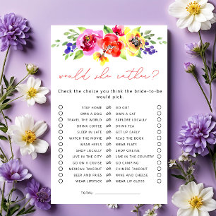 Lámina ¿Prefiere Un Juego De Ducha De Novias Florales Bri