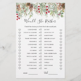 Lámina ¿Prefiere Un Juego De Ducha De Novias, Un Pino De