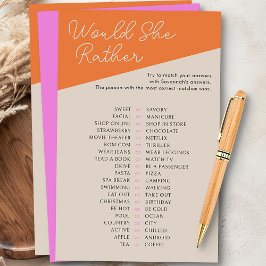 Lámina ¿Prefiere Un Juego De Ducha Tricolor Naranja Rosa?