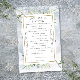 Lámina ¿Prefiere Un Juego De Fiesta De Té Con Ducha De No