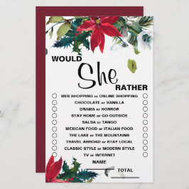 Lámina Prefiere Un Juego De Novias Florales Para Navidade