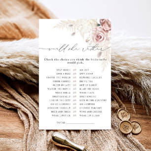 Lámina ¿Prefiere Un Polvoriento Juego De Ducha De Novias