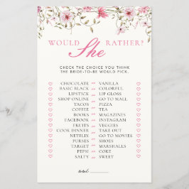 Lámina ¿Prefiere Una Ducha Floral De Novias?