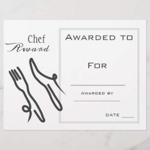 Lámina Premio a la cocina del chef