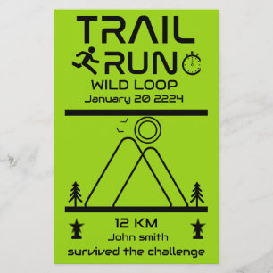 Lámina Premio a la competencia de Trail Run