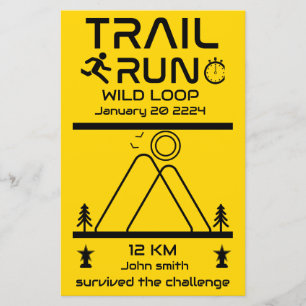 Lámina Premio a la competencia de Trail Run