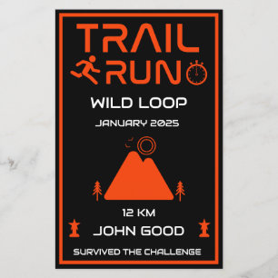 Lámina Premio a la competencia de Trail Run