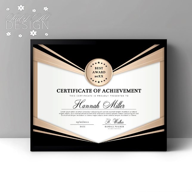 Lámina Premio al Certificado Profesional de Logro (Subido por el creador)