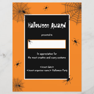 Lámina Premio al mejor disfraz de Halloween
