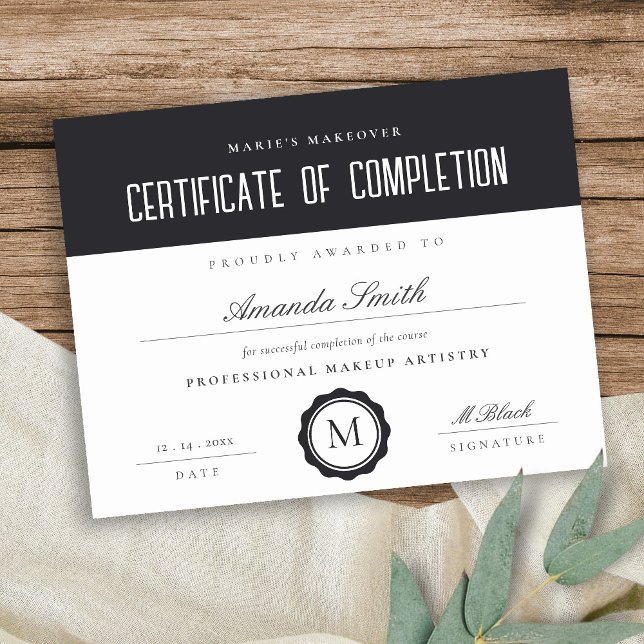 Lámina Premio Black White Modern de Certificación de Fina (Subido por el creador)