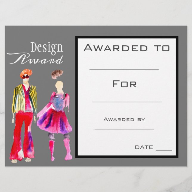 Lámina Premio de arte y diseño textiles de moda (Anverso)