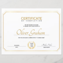 Premio de Certificación de Finalización