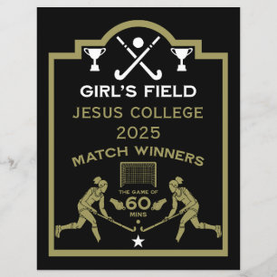Lámina Premio de Hockey sobre Césped Femenino