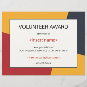 Lámina Premio de Voluntarios