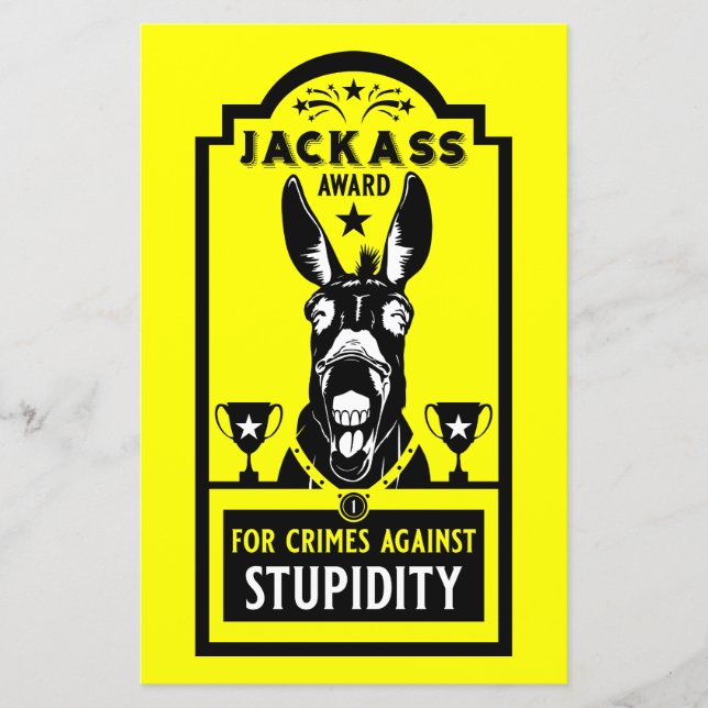 Lámina Premio Jackass (Anverso)