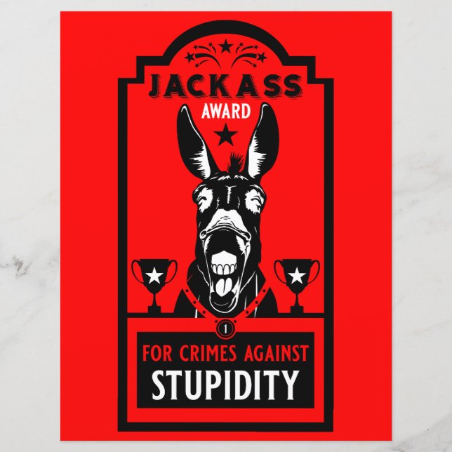 Lámina Premio Jackass (Anverso)