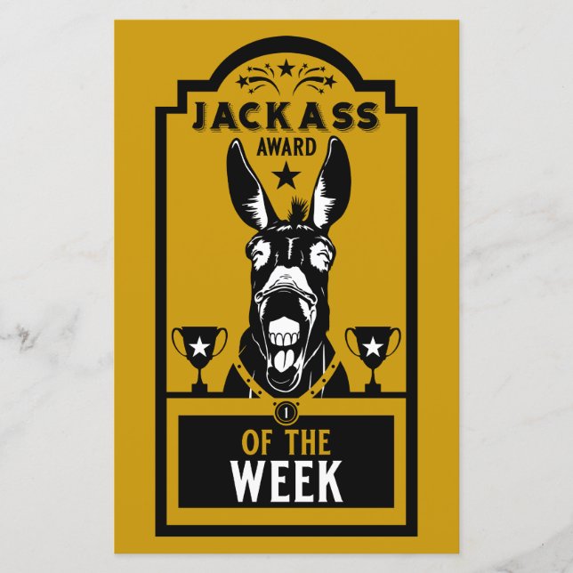 Lámina Premio Jackass (Anverso)