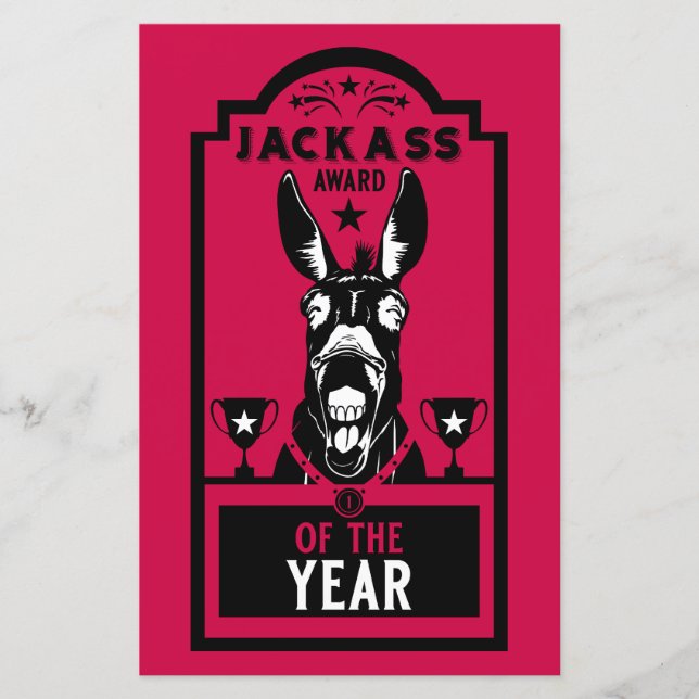 Lámina Premio Jackass (Anverso)