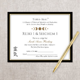 Lámina Premio Reiki Yoga de Terminación