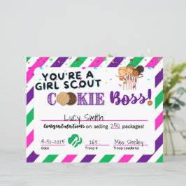 Lámina Premio Scout al Jefe Cooke