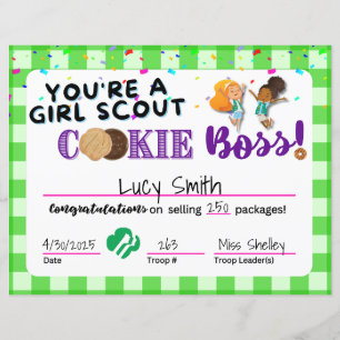 Lámina Premio Scout Cookie