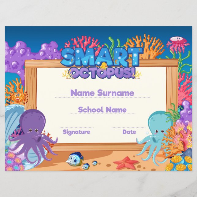 Lámina Premio Smart Octopus (Anverso)