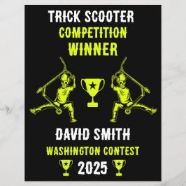 Lámina Premio Trick Scooter Rider