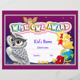 Lámina Premio Wise Owl