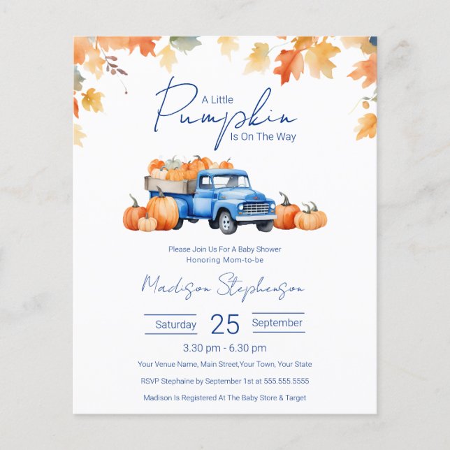 Lámina Prepara Un Poco De Calabaza En El Camino De Baby S (Anverso)