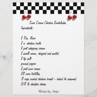 Lámina Preparado para tomar la receta de Enchiladas de po