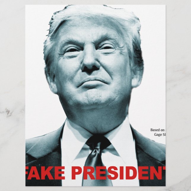 Lámina Presidente falso (Trump) (Anverso)
