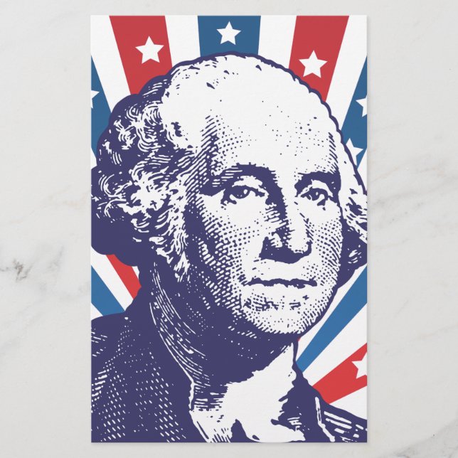 Lámina presidente George Washington (Anverso)
