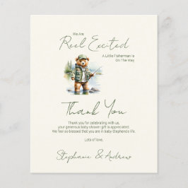 Lámina Prestar A Un Pequeño Pescador De Camino A Baby Sho