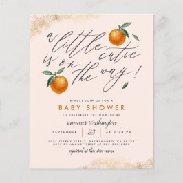 Lámina Prestar Rubor un poco de Naranja lindo Baby Shower