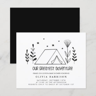 Lámina Presume nuestra mejor aventura Baby Shower Invitar