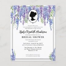 Presupuestación Purple Florals Regency Era Bridal 