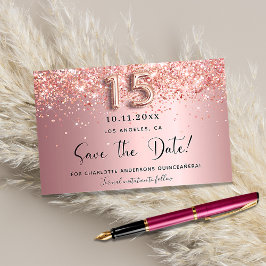 Lámina Presupuestación Quinceanera color rosa rosa guarda