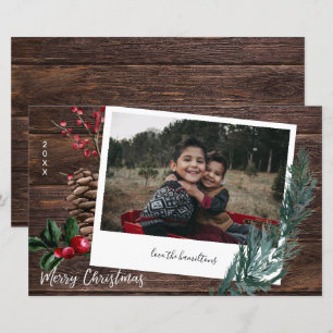 Lámina Presupuestación Rústica Feliz Navidad Fotos Instan