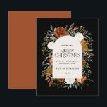 Lámina Presupuestación Sage verde elegante arco botánico<br><div class="desc">Diseño de tarjetas de Navidades florales de acuarela rústica y económica. Con hermosas rúbricas,  terracota,  pampas negro y verde salvia pasto eucalipto detalles de acuarela botánica. Este moderno diseño vacacional le da un toque de elegancia a sus vacaciones</div>