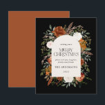 Lámina Presupuestación Sage verde elegante arco botánico<br><div class="desc">Diseño de tarjetas de Navidades florales de acuarela rústica y económica. Con hermosas rúbricas,  terracota,  pampas negro y verde salvia pasto eucalipto detalles de acuarela botánica. Este moderno diseño vacacional le da un toque de elegancia a sus vacaciones</div>
