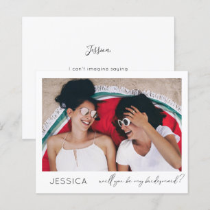 Lámina Presupuestación Ser Bridesmaid Pequeña Caligrafía