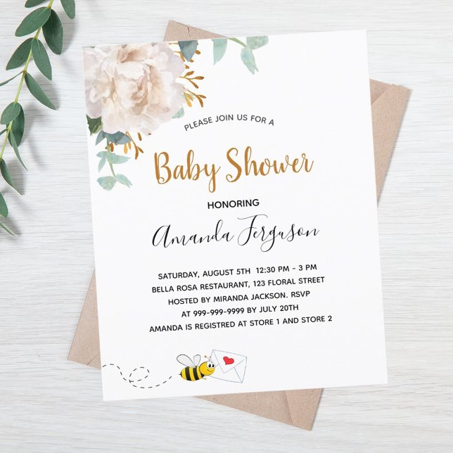 Lámina Presupuestado Abeja de burbujas de Baby Shower veg (Subido por el creador)