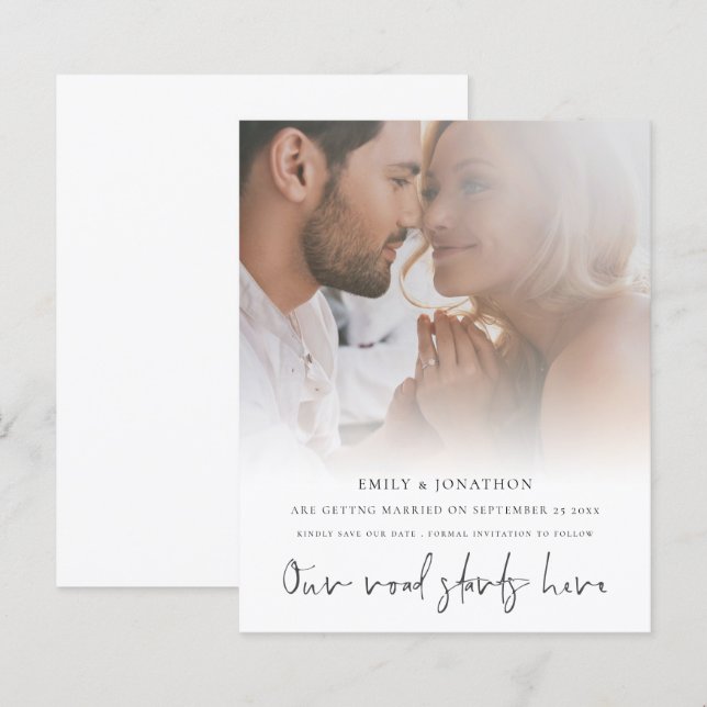 Lámina Presupuestar El Comienzo De Nuestra Carretera Aquí (Anverso / Reverso)