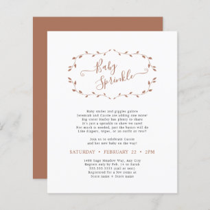 Lámina Presupuestario Espolvorín de Bebé Botánico Simple