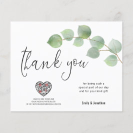 Lámina Presupuestario Eucalyptus Script Photo QR Code Gra