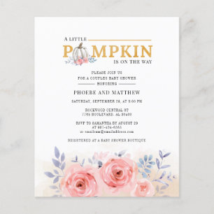 Lámina Presupuestario Parejas Florales Baby Shower Waterc