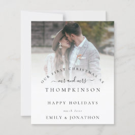 Lámina Presupuesto 1ª Navidad Sr. Mrs. Photo Holiday Card
